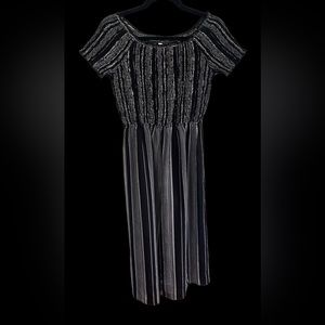 Womens romper, Size Large, black and white